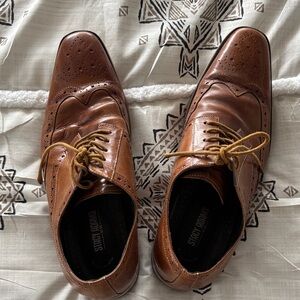 Stacy Adams Men's Tan Leather Brogue Oxfords